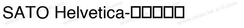 SATO Helvetica字体转换